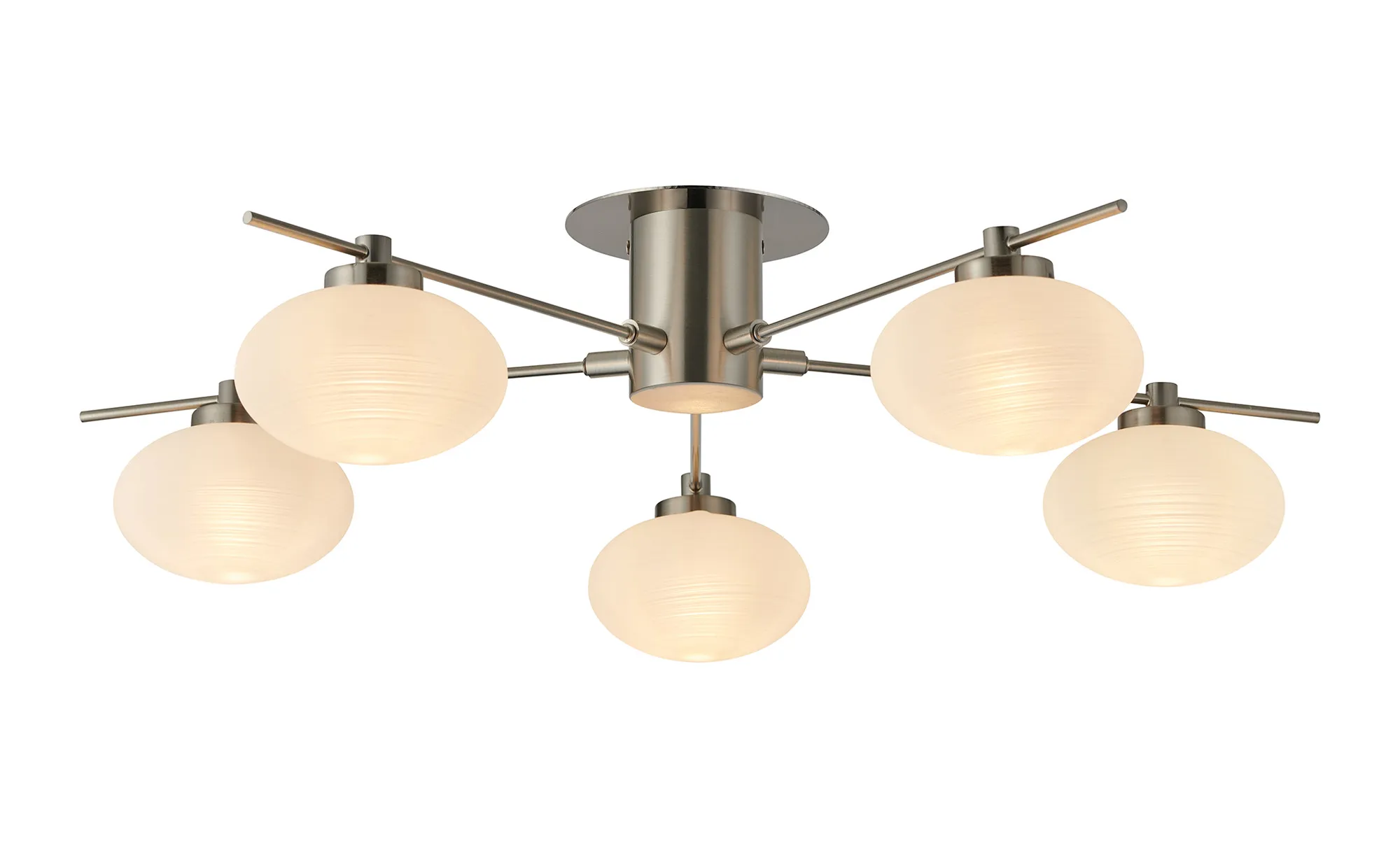 Addie Satin Nickel Ceiling Lights Deco Multi Arm Fittings Addie Satin Nickel Ceiling Lights Deco Multi Arm Fittings